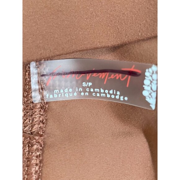 Fp movement High-Waisted Rust Brown Athletic Shorts S - Picture 8 of 14